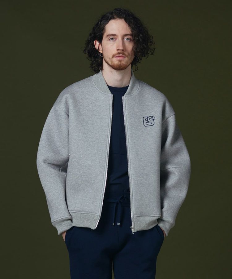 【未使用　タグ付】スタニングルアー　rメタルヤーンニットブルゾン　グレー　M 未使用 タグ付】スタニングルアー rメタルヤーンニットブルゾン グレー