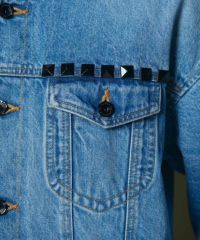 【新品タグ付き】【D/him】 ダブルスタンダード デニム セットアップ D/him ノーカラースタッズデニムジャケット JACKETS Night STORE