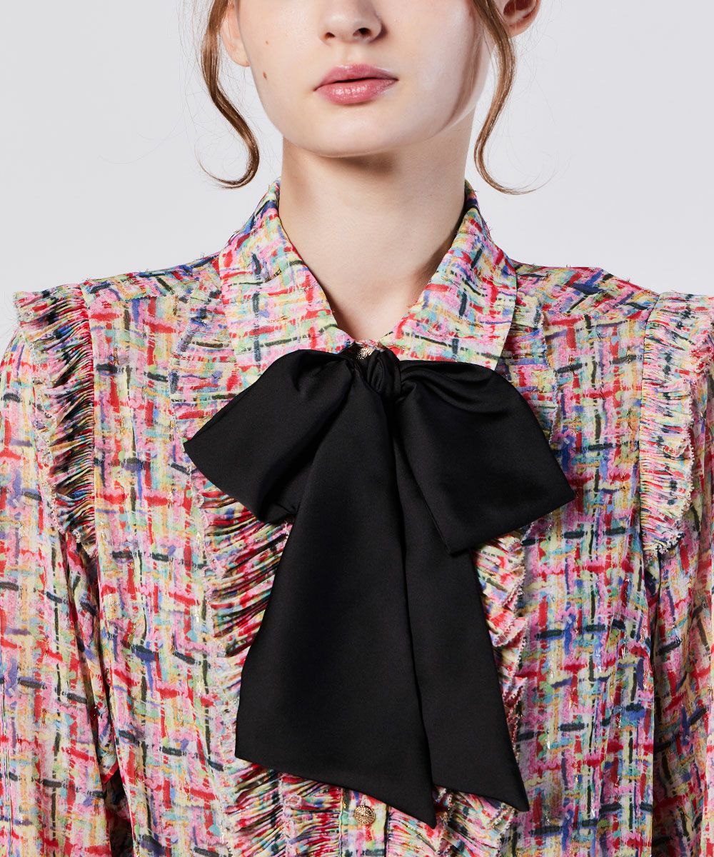 Sov. / シフォンボウタイブラウス TOPS Night STORE | ダブル  