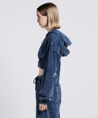 ESSENTIAL / インディゴクロップドパーカー TOPS Night STORE
