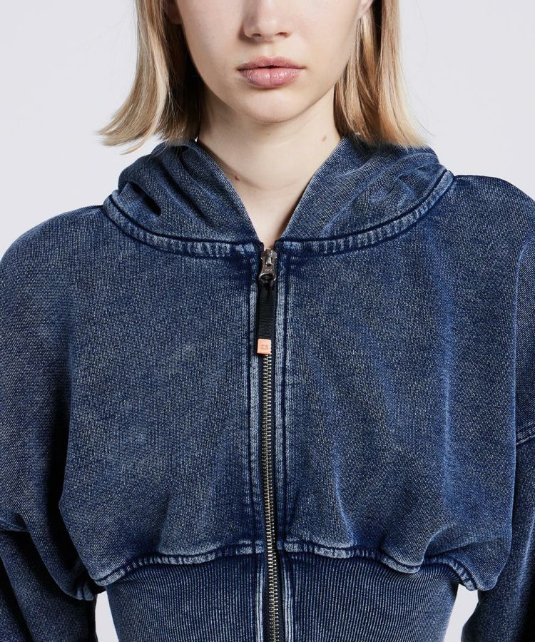 ESSENTIAL / インディゴクロップドパーカー TOPS Night STORE | ダブル