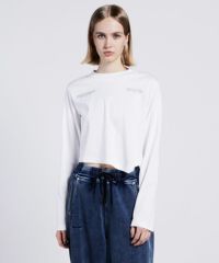 ESSENTIAL / シルケットスムースクロップドカットソー TOPS