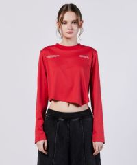 ESSENTIAL / シルケットスムースクロップドカットソー TOPS