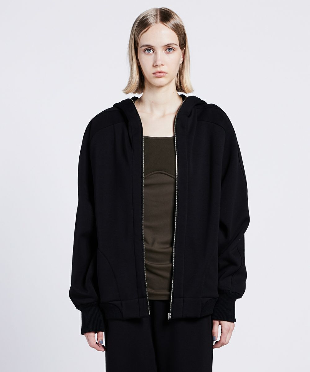 ESSENTIAL / ボンバーヒート裏起毛パーカー TOPS Night STORE | ダブル 