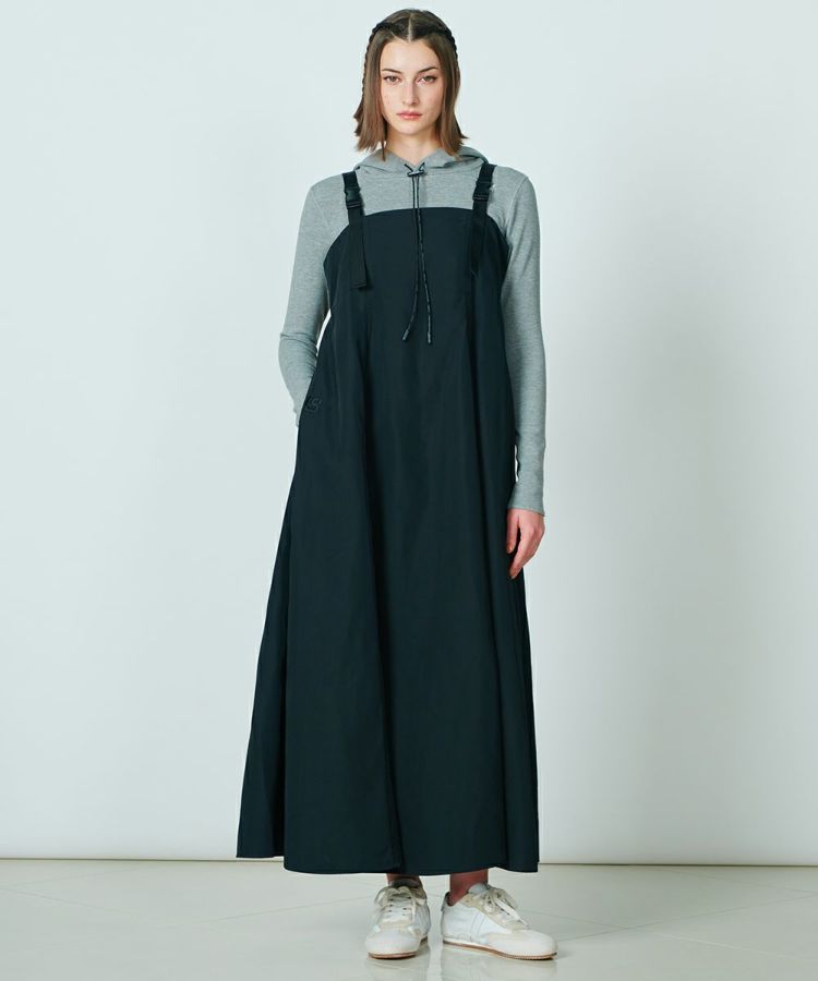 ESSENTIAL / バイカラーステッチジャンパースカート DRESS Night