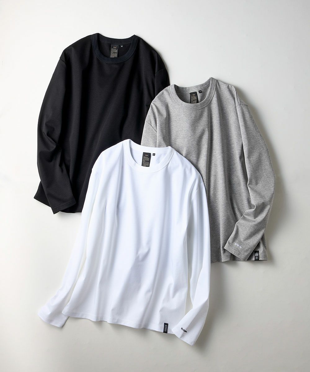 D/him スーピマコットンロングスリーブTシャツ TOPS Night STORE 