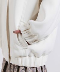 22SS✨ SOV. DSC 段ボールニットポンチョジャケット レース ホワイト Numéro wang]【ウォッシャブル】ダンボールニットジャケット(M