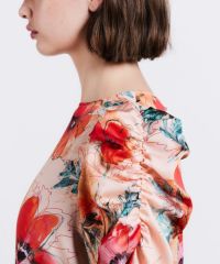 【未使用✨】　Sov. ペイズリー サテン ブラウス フリル ダブスタ Sov. / フラワーサテンブラウス(SALE) TOPS Night STORE