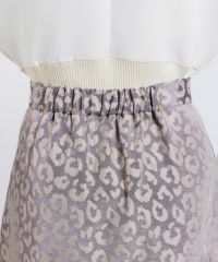 Sov. / レオパードジャガードティアードスカート(SALE) BOTTOMS