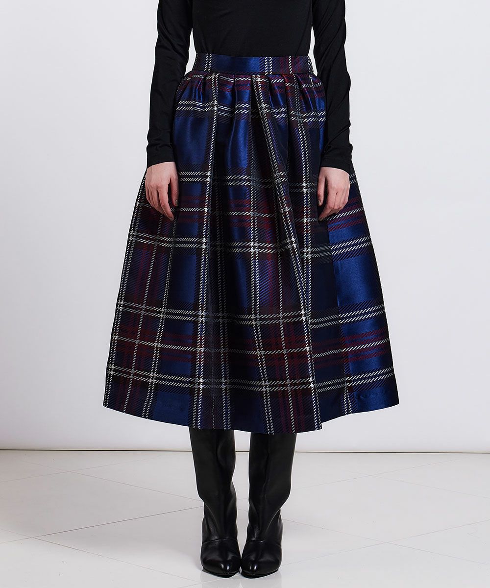 Sov. / ジャガードチェックフレアスカート BOTTOMS Night STORE  