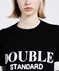 新品　DOUBLE STANDARD CLOTHINGクマ刺繍 長袖ニット DSC / SNOWYロゴ刺繍ニット(SALE) TOPS Night STORE | ダブル