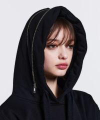 DSC / オリジナル3Dロゴ裏起毛パーカー TOPS Night STORE