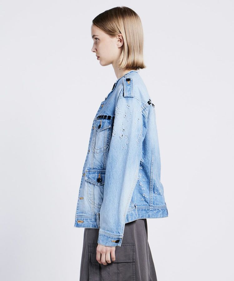 DSC / スタッズデニムジャケット OUTERS Night STORE | ダブル