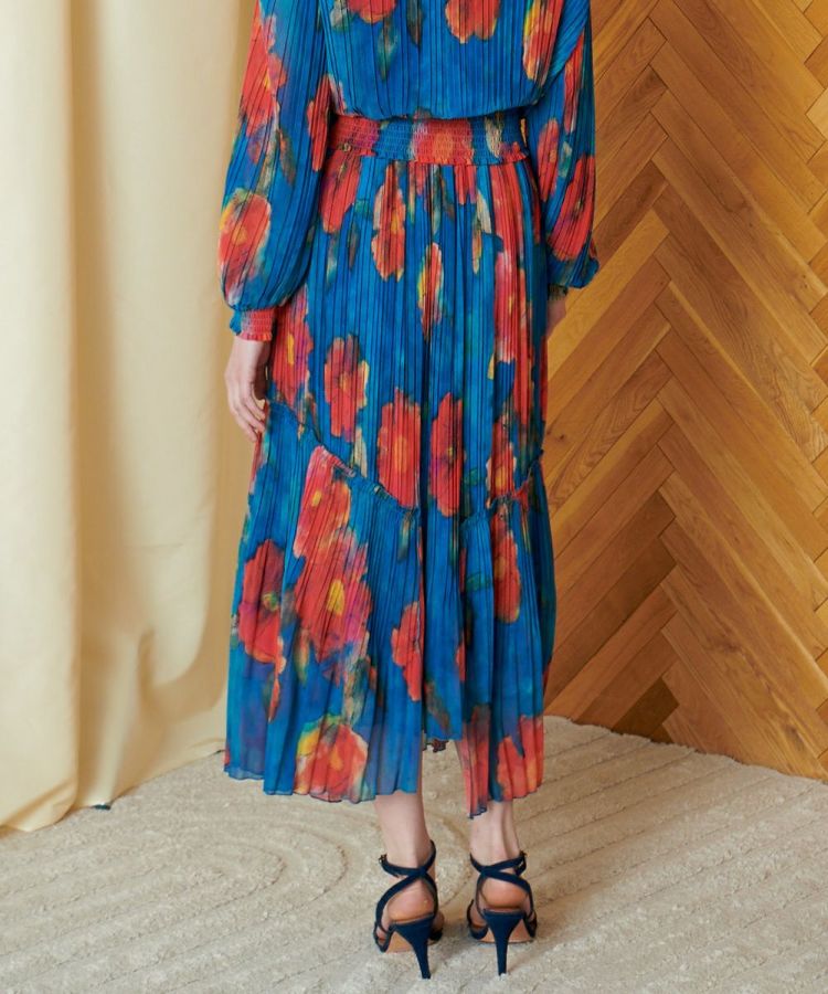 BLACK FRIDAY対象】CORCOVADO / Polyester Ciffon プリーツスカート