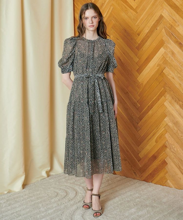 CORCOVADO / フラワーオパールパフスリーブドレス CORCOVADO Night