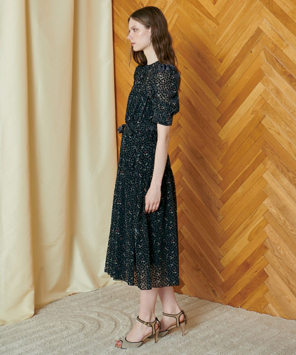 CORCOVADO / フラワーオパールパフスリーブドレス CORCOVADO Night