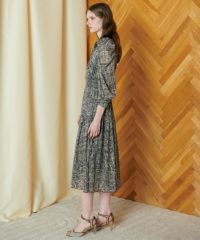 CORCOVADO ポリエステルシフォンボウタイワンピース CORCOVADO / Polyester Chiffon ボウタイドレス CORCOVADO Night