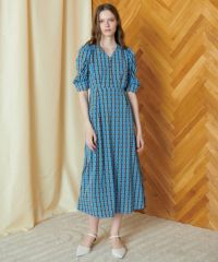 CORCOVADO / Polyester Jersey パフスリーブドレス CORCOVADO
