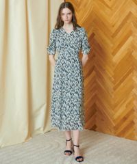 CORCOVADO / Polyester Jersey パフスリーブドレス CORCOVADO