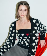 DSC / ハートシャギーモールベアトップ（WEB限定）(SALE) TOPS Night