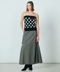 DSC / ハートシャギーモールベアトップ（WEB限定）(SALE) TOPS Night