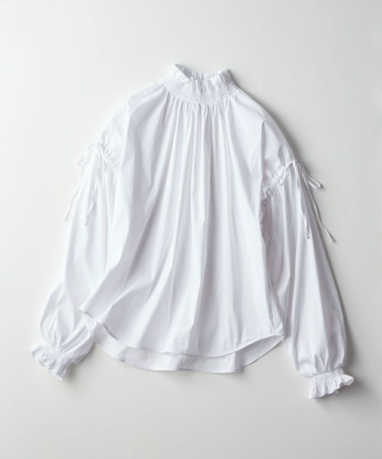 DSC / フリルネックリボンデザインブラウス（WEB限定） TOPS