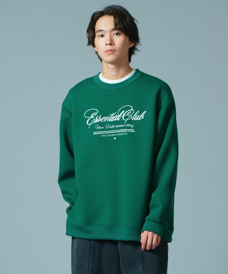 D/him ESSENTIAL 刺繍ダンボールニットプルオーバー TOPS Night