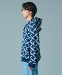 新品未使用　フレームワーク　裏毛フーディ　ブラックD D/him オリジナルロゴ裏毛ジャガードフーディ(SALE) TOPS Night