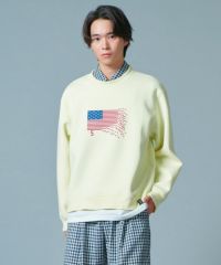 ダブルスタンドクロージング D/him 「H」ロゴ刺繍 ダンボールニット ロンT ダブルスタンドクロージング D/him 「H」ロゴ刺繍 ダンボール
