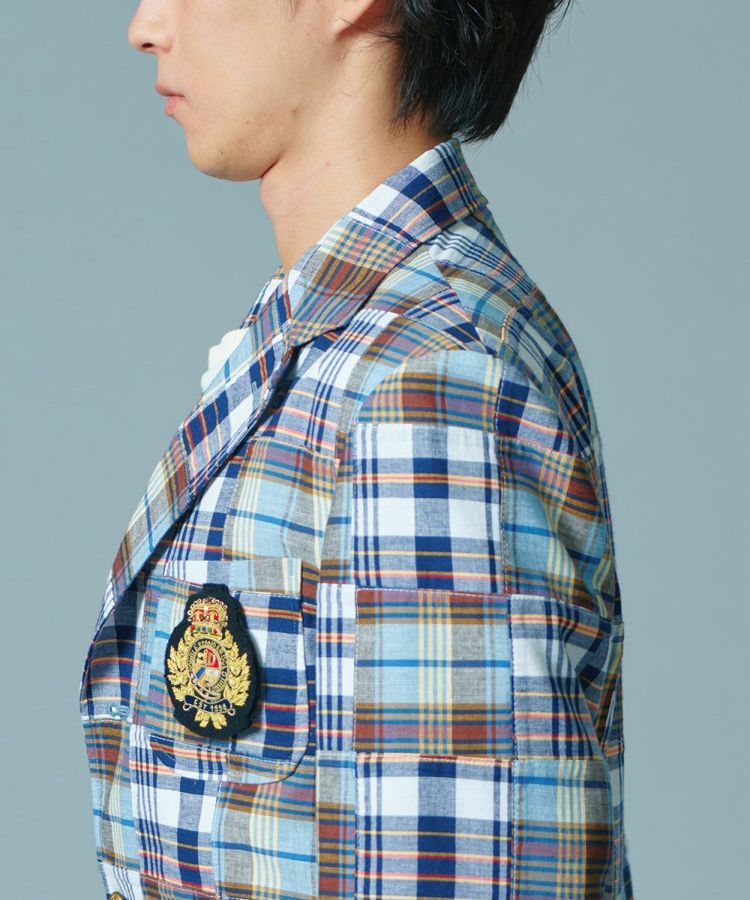 D/him パッチワークマドラスチェックジャケット(SALE) JACKETS