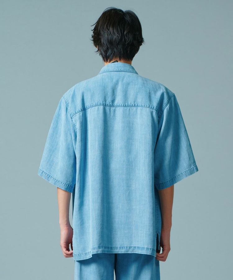 D/him テンセルデニムオープンカラーシャツ TOPS Night STORE