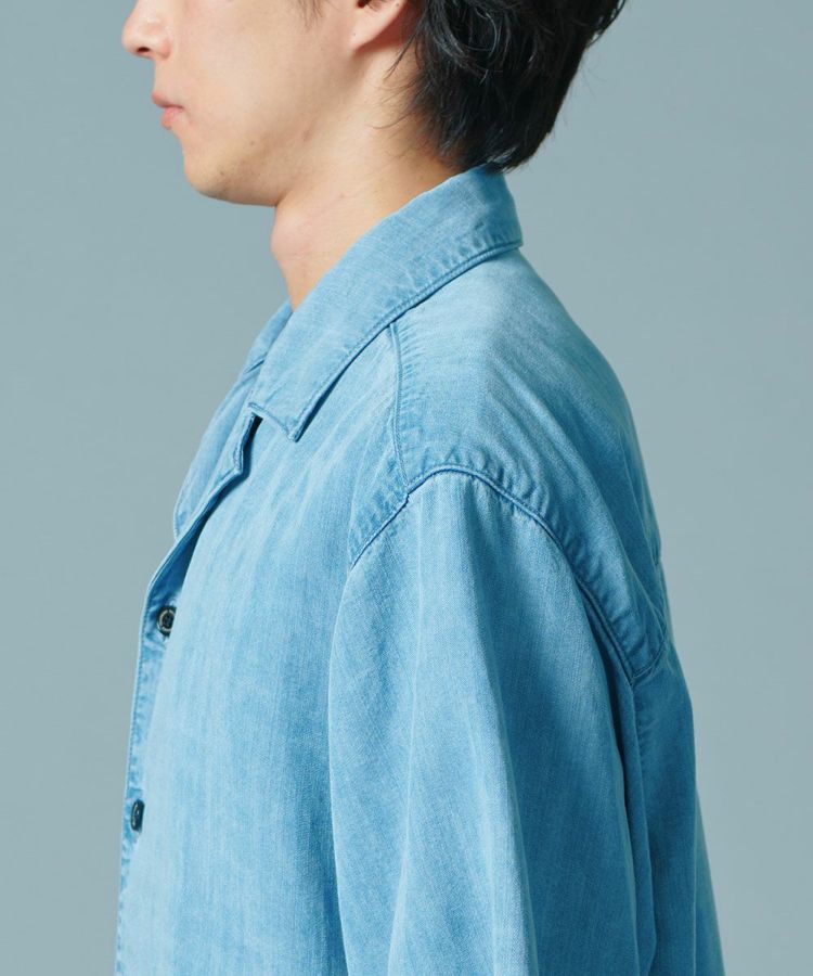 D/him テンセルデニムオープンカラーシャツ TOPS Night STORE