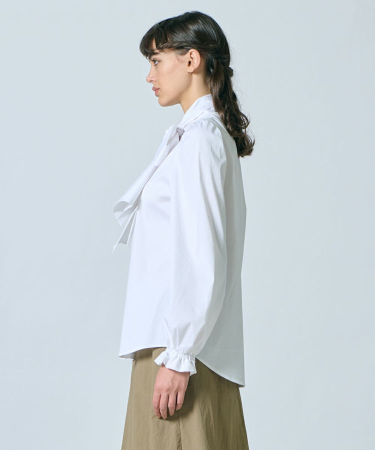 Sov. / パフスリーブボウタイブラウス(SALE) TOPS Night STORE