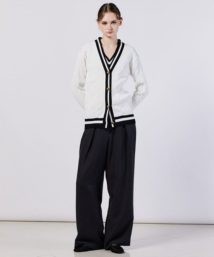 Sov. / ケーブルニットカーディガン(SALE) TOPS Night STORE