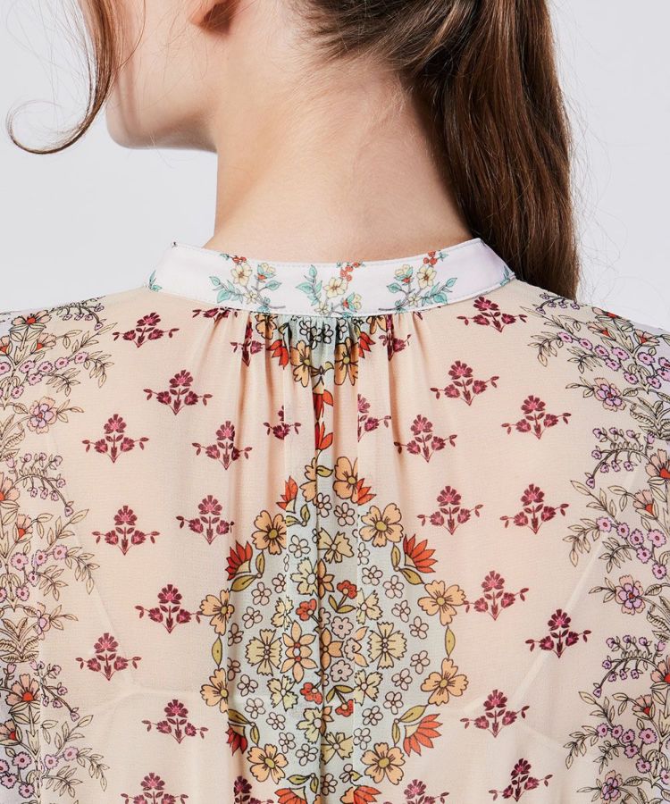 Sov. / フラワーシフォンロングワンピース(SALE) DRESS Night