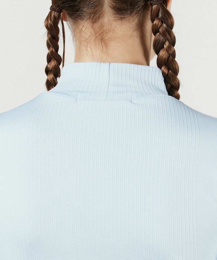 PIN DEAD×ESSENTIAL / ストレッチリブハイネックプルオーバー TOPS