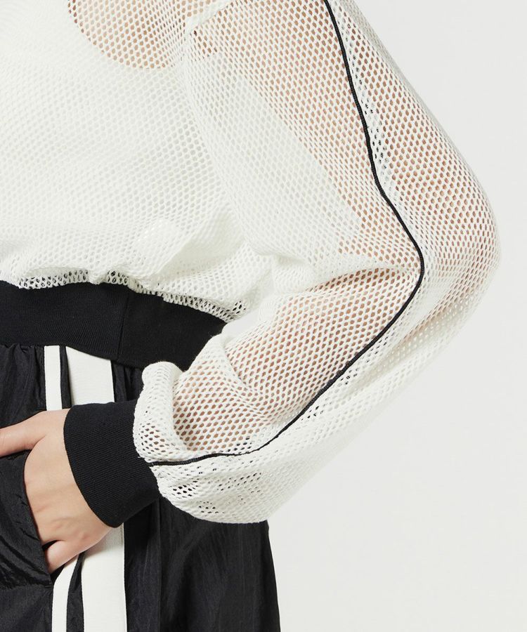 新品　ダブルスタンダードクロージング メッシュスキッパープルオーバー　ブラック ESSENTIAL / メッシュスキッパープルオーバー TOPS Night STORE