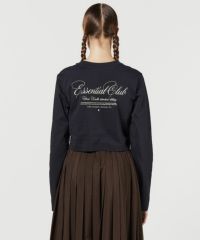ESSENTIAL / 天竺アシンメトリーロングスリーブTシャツ TOPS Night