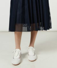 ESSENTIAL / メッシュレースプリーツスカート BOTTOMS Night STORE