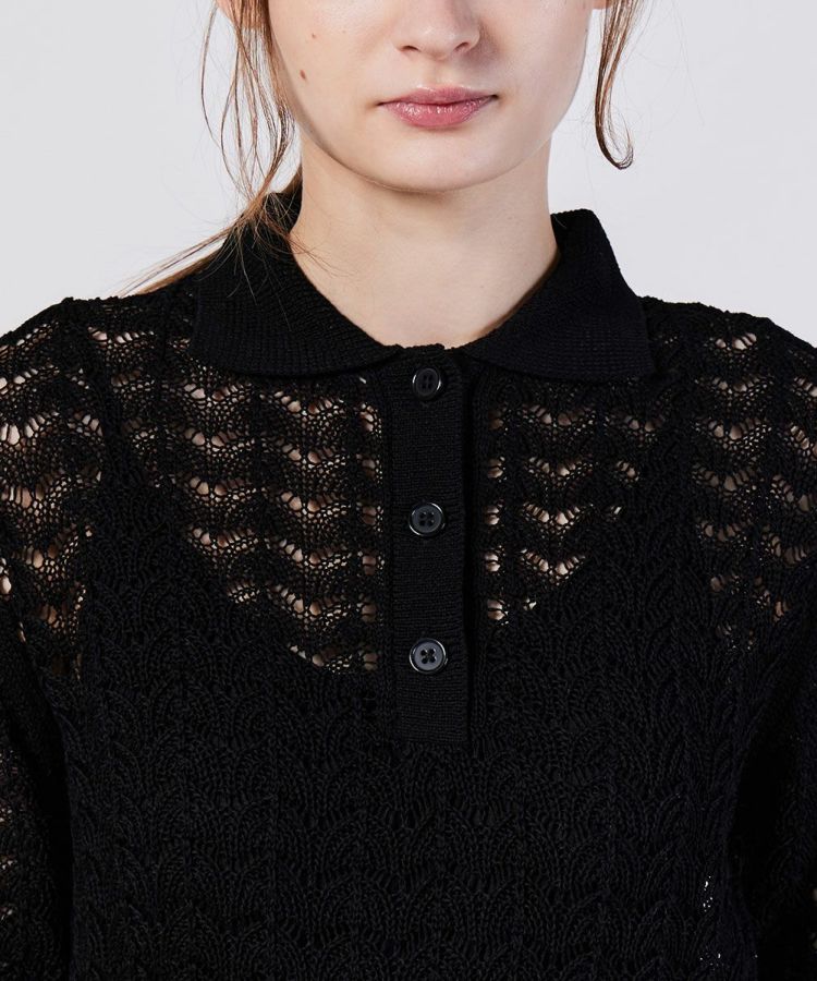 Sov. / テープヤーンニットポロシャツ(SALE) TOPS Night STORE