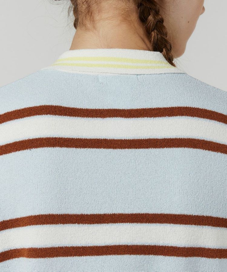 DSC / バイカラーボーダーニットポロ DSC / バイカラーボーダーニットポロ(SALE) TOPS Night STORE