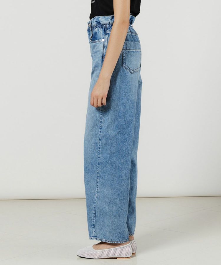 ダブルスタンダードクロージング☆ウエストフリルデニムパンツ DSC / ウエストフリルワイドデニムパンツ BOTTOMS Night STORE