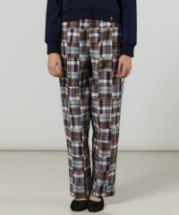 DSC / パッチワークチェックワイドパンツ BOTTOMS Night STORE