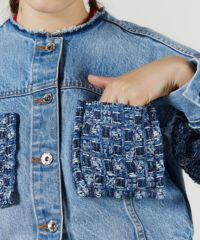 DSC / ツィードノーカラージャケット OUTERS Night STORE | ダブル