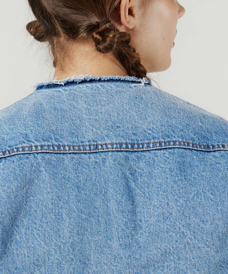 DSC / ツィードノーカラージャケット OUTERS Night STORE | ダブル