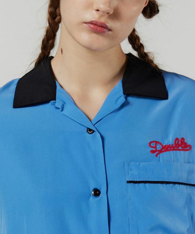 DSC / バイカラーオープンカラーシャツ TOPS Night STORE