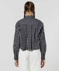 DSC / トラッドチェッククロップドシャツ(SALE) TOPS Night
