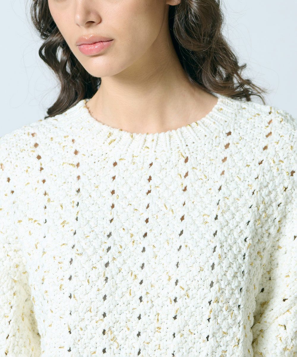 OSLOW / ラメテープヤーンニットプルオーバー OSLOW Night STORE  