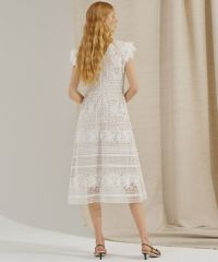 BLACK FRIDAY対象】CORCOVADO / パネル柄レースフラッタースリーブ