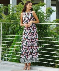 CORCOVADO / Polyester Ciffon ノースリーブドレス CORCOVADO